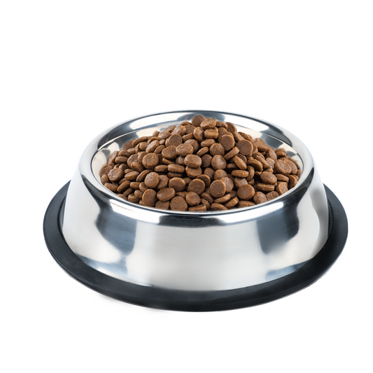 CLAVANY Stainless Steel Dog Bowl with Anti-Skid Rubber Base for Small Pet,Pets Feeder Bowl and Water Bowl